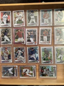 34 Card Lot Of 2021 Bowman & Bowman Chrome Prospect And 1st Bowman - Picture 1 of 2