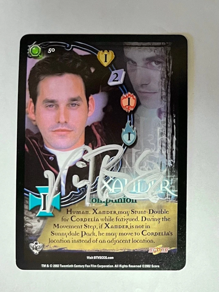 Autographed Buffy ccg - XANDER Companion (Nicholas Brendon - silver ink) - Image 1 of 1