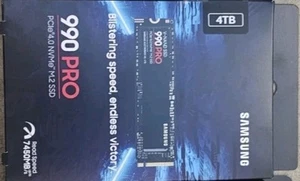 Samsung 990 PRO 4TB, Internal, M.2 (MZV9P4T0BAM) Solid State Data - Afbeelding 1 van 2