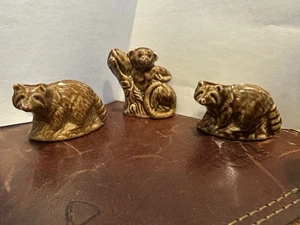 Ceramic Mini Animal Figurines Vintage Set Of 3 - Picture 1 of 3