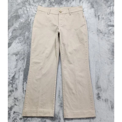 Pantalones chinos Riders by Lee tiro medio rectos talla 10P beige caqui elásticos Foto 1 de 4