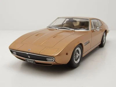 Maserati Ghibli Coupe 1969 Dorado Metálico Modelo De Coche 1:18 KK Escala - Imagen 1 de 4