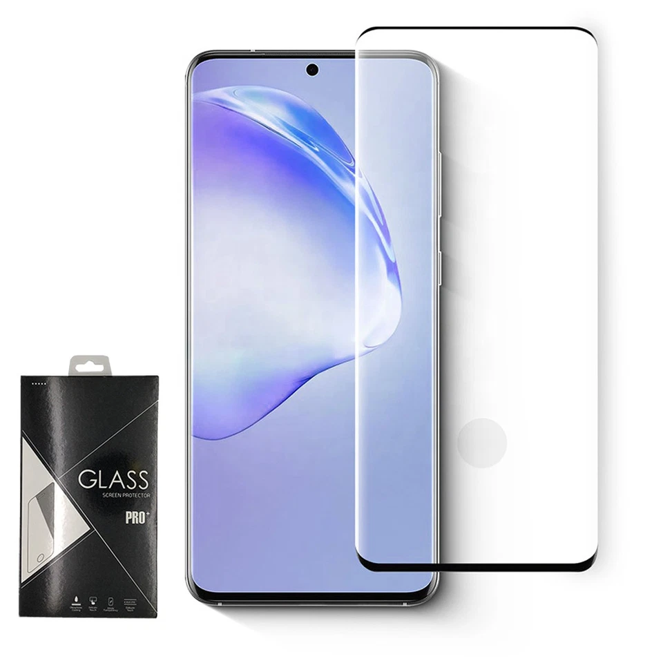 Закаленное стекло GSA 3D с изогнутыми краями для Samsung Galaxy S20 Plus (6,7 дюйма) черное - Изображение 1 из 1