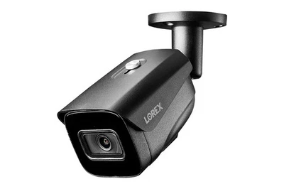 Lorex 4K IP Wired Bullet Security Camera with Listen-in Audio and Real-Time 30FP