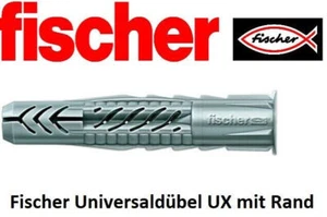 Fischer UX (R) Dübel 5 6 8 10 mm aus Nylon, Universaldübel mit Rand, Spreizdübel - Bild 1 von 11