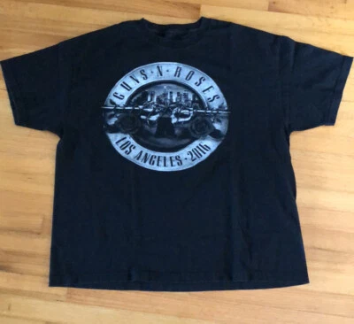 Camiseta Guns And Roses 2016 Gris Los Angeles Paradise City Talla XXL Foto 1 de 4