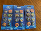 SKYLANDERS Pin/Buttons - Lot of 3 sets of 8 - NEW SEALED 2013 Activision Party