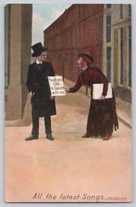 Postkarte Humor "Die neuesten Lieder?" Bamforth um 1908 - Bild 1 von 2