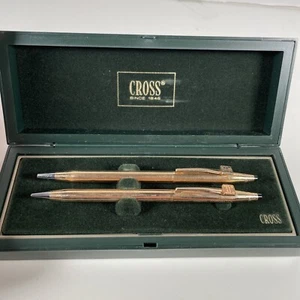 Kreuz 0,9 Bleistift & Stift Set 14k Gold gefüllt (GEBRAUCHT)/ HERGESTELLT 150105 - Bild 1 von 10