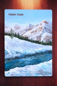 Cinder Glade *Altered Hand Painted Extended Taiga Style Art* (MTG by Erich) - Picture 1 of 3