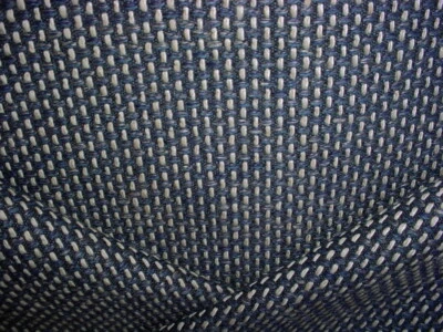 2-5/8Y Brunschwig & Fils 71295 Gravity Blue Wool Basketweave Upholstery Fabric - Image 1 of 4