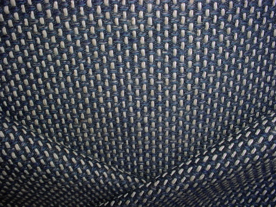 2-5/8Y Brunschwig & Fils 71295 Gravity Blue Wool Basketweave Upholstery Fabric - Image 1 of 4