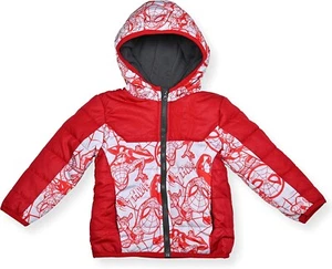 Marvel Spider-Man Boys Zip Up Hooded Puffer Jacket Winter Coat for Kids Size: 7 - Picture 1 of 3