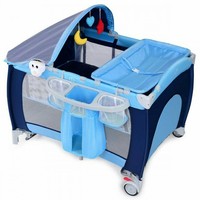 costway foldable baby crib playpen