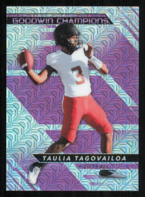 2022 Upper Deck Goodwin Platinum Pink Traxx #GPTA Taulia Tagovailoa /299 - Image 1 of 2