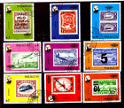 Paraguay série complète 9 timbres oblitérés ZY3232/16: timbres philatéliques