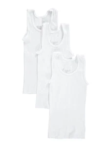 Boys' 3-Pack A Shirts Undershirts 100% Cotton Sizes 4 - 16 - Picture 1 of 2
