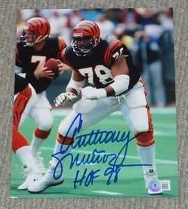 ANTHONY MUNOZ "HOF 98" Signed BENGALS 8x10 Photo + BECKETT COA W41026 - Picture 1 of 1