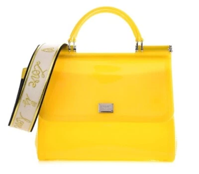 NUEVO, Bolso Bandolera Dolce & Gabbana Amarillo Pvc  Foto 1 de 4