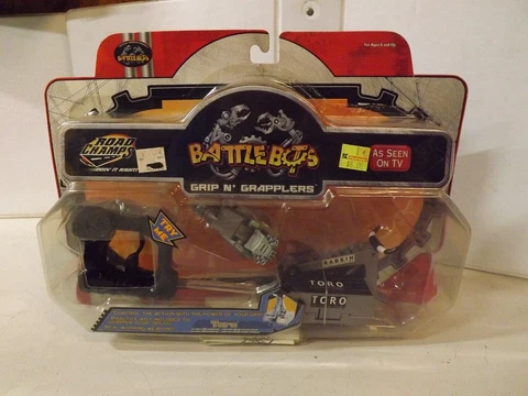 Vintage Road Champs Battle Bots 2001 Jakks Toro Grip N Grapplers MIP Robot Toy Cover