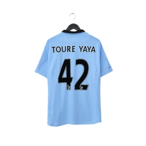 2012/13 TOURE YAYA #42 Manchester City Vintage Umbro Home Football Shirt (XL) 44 - Picture 1 of 12