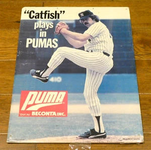Jim Catfish Hunter Puma Ad Poster Size 18x24 - Picture 1 of 3