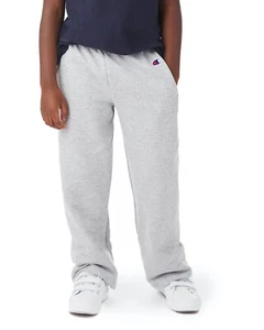 Champion Youth Powerblend Open-Bottom Fleece Pant with Pockets - P890 - Picture 1 of 4