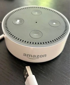 Amazon Echo Dot WEISS mit Netzteil, 2. Generation (RS03QR), Smart Lautsprecher - Bild 1 von 2
