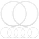 Dream Catcher Rings - 20Pcs White Plastic Hoops for DIY Crafts (13cm)