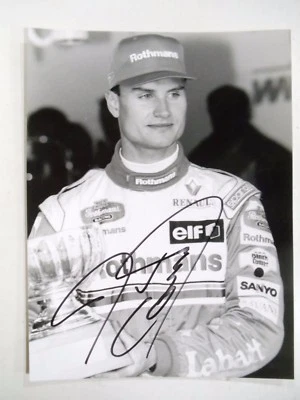 FOTO VINTAGE FIRMADA A MANO DE DAVID COULTHARD 6" POR 8" EN BLANCO Y NEGRO F1 Foto 1 de 2