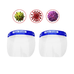 Par de protectores faciales completos de seguridad reutilizables transparentes lavables protectores faciales - Imagen 1 de 12