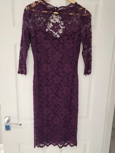 Amy Childs Embroidered Purple Lace Dress Size 12  - NEW with TAGS - RRP £65.00 - Picture 1 of 10