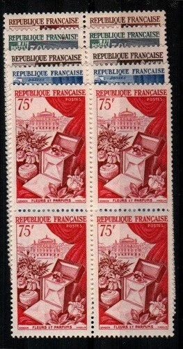 France Scott 711-715 Mint NH blocks [TH937] - Image 1 of 1