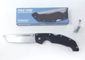 Cold Steel 29TLCT Large Voyager Tanto 4" CTS-BD1 Stonewash Plain Blade - Picture 1 of 9