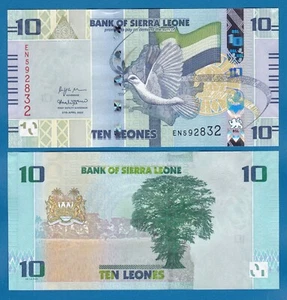 Sierra Leone 10 Leones P 37 New 2022 UNC - Picture 1 of 1
