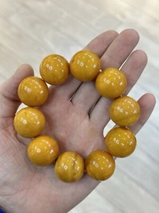Natural Baltic Amber Misbaha Tesbih Rosary Islamic Prayer Pressed Beads 88 grams - Picture 1 of 7