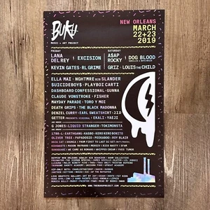 Buku Music Festival 2019 Poster New Orleans 11x17 Cardstock Print Extremely Rare - Picture 1 of 1