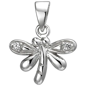 JOBO Kinder Anhänger Libelle 925 Sterling Silber 2 Zirkonia Silberanhänger - Bild 1 von 1