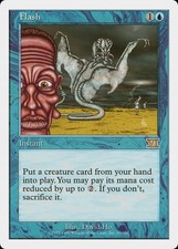 Flash 6th Edition PLD Blue Rare MAGIC THE GATHERING MTG CARD ABUGames