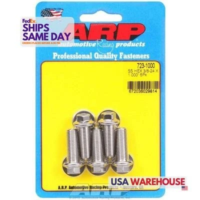 Arp 723-1000,5 件套抛光不锈钢 S/S 螺栓套件 - 6 件 (5) 3/8-24 X — 第 1/4 张图片