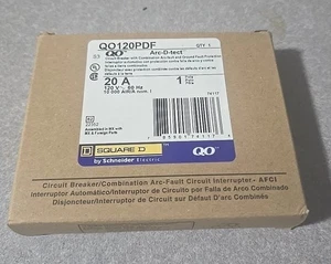 Schneider QO120PDF Cuadrado D QO 20A 1 Polo 120V Montaje Enchufable Doble Función Mini - Imagen 1 de 1