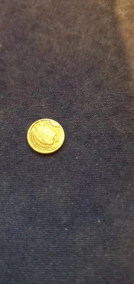 Republic Of America Small Type Gold One Dollar UNCIRCULATED GOLD COIN 0.74 Grams - Image 1 of 1