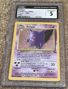 Pokemon CGC 5 Gengar - Fossil - 1999 - 5/62 - Holo - Bild 1 von 2