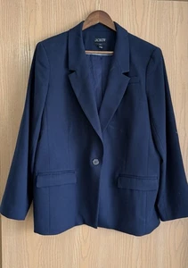 J. Crew | Damen Gr. 18 | dunkelblauer Willa Blazer | Wollmischung | Stretch | lesen - Bild 1 von 8