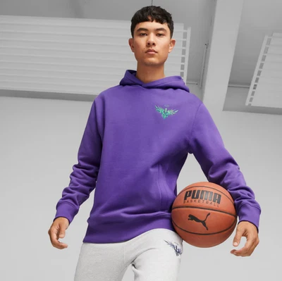 Sudadera con capucha de baloncesto Puma x LaMelo Ball Toxic púrpura verde 622893-01 talla XL Foto 1 de 4