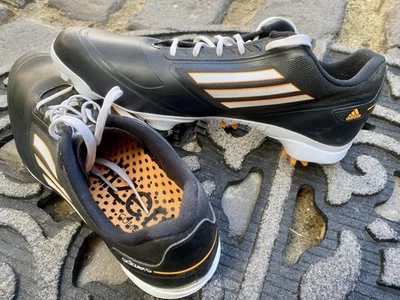 Zapatos de golf Adidas Adizero Comfort 10,5 para hombre talla negro blanco naranja excelentes Foto 1 de 4