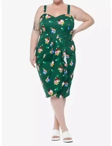 NWT! Her Universe Disney Mickey Minnie Mouse Tropical Dress Plus Size - Size 3 - Picture 1 of 7