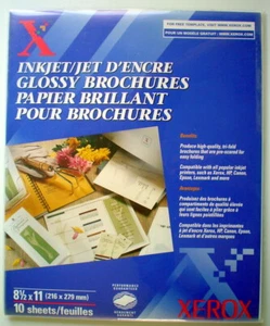 Folletos brillantes de inyección de tinta XEROX 2000 **** FOLLETOS DE PAPEL DE PAQUETE JET D'ENCRE - Imagen 1 de 9