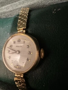 Rolco Watch By Rolex Ladies 9ct Solid Gold - Picture 1 of 8
