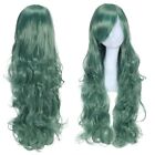 Lolita Colorful Cosplay Wig Fake Hair Long Curly Wavy Wigs  Halloween Party